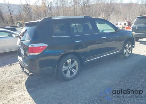 2013 Toyota Highlander Limited V6 z USA, uszkodzony, nr VIN 5TDDK3EH6DS243066